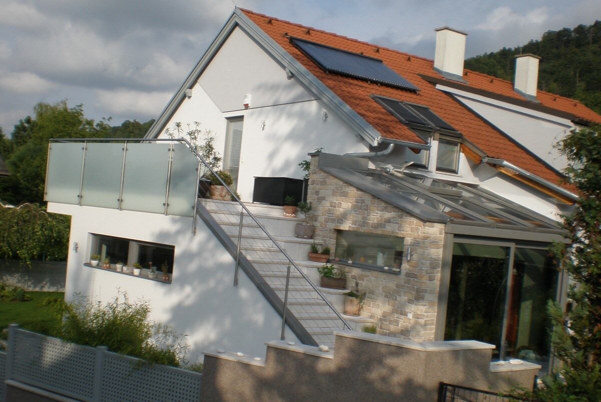 Wintergarten und Terrasse Bisamberg